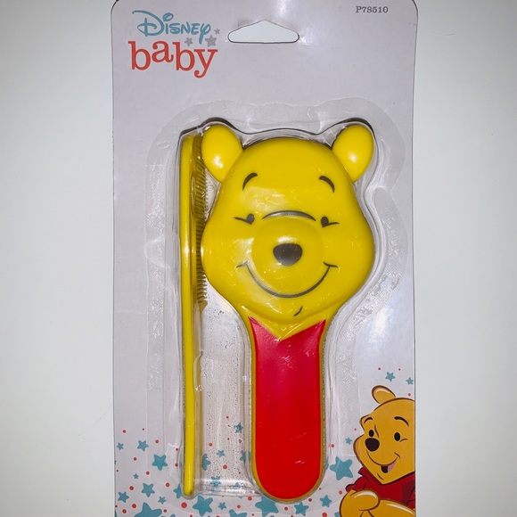 Disney Winnie The Pooh Baby Gift Bundle Brush Plush Security Nwt - Picture 4 of 5